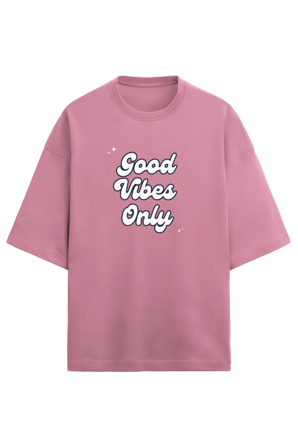 Good Vibes Only French Terry Oversized Tshirt - Unisex