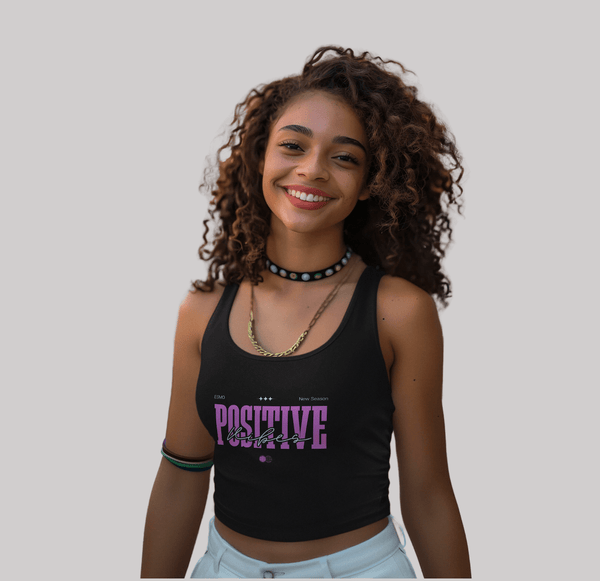 Good Vibes Female Crop Tank Top