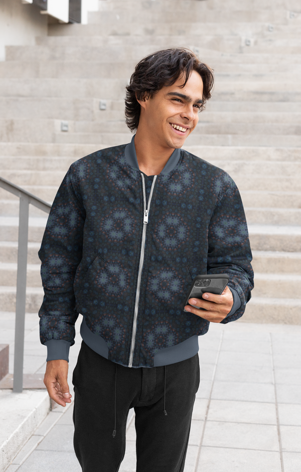 Astral Bloom Bomber Jacket