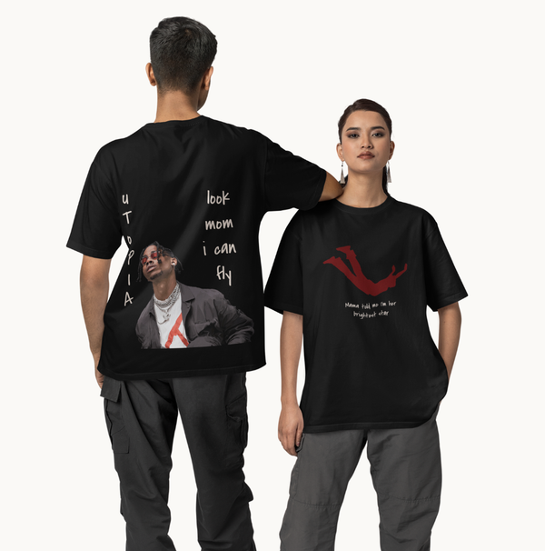 Travis Scott “Brightest Star” Unisex Oversized Premium Tshirt – 100% Cotton