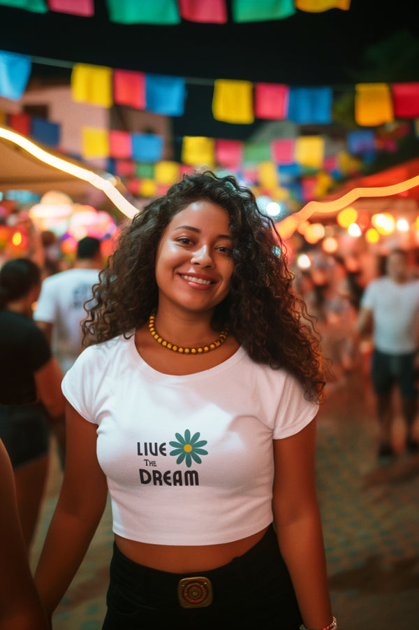 Live The Dream Female Crop Top