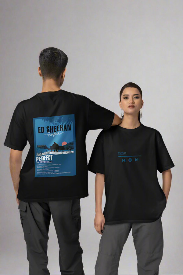 Ed Sheeran Fan Oversized Premium Tshirt Unisex - Lyrics Inspired | 240 gsm