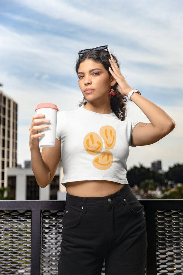 Smiley Female Crop Top