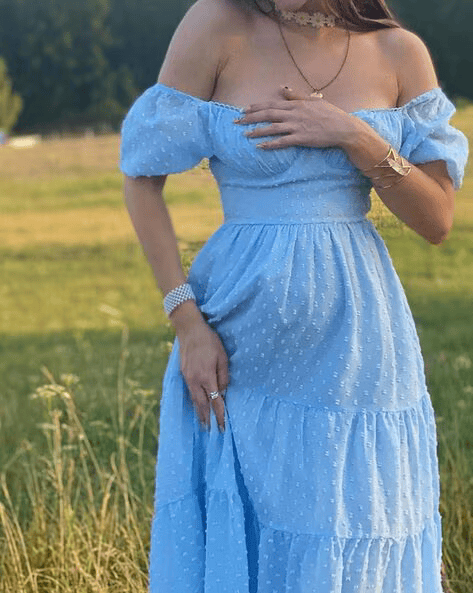 Layered Azure Dress