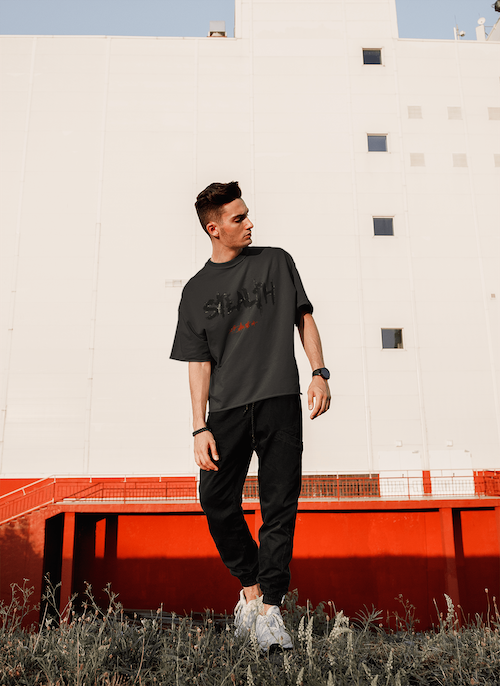 Stealth French Terry Oversized Tshirt