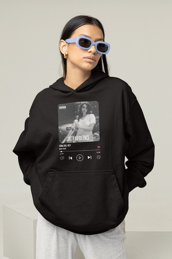 Lana Del Rey Ultraviolence Black Oversized Hoodie