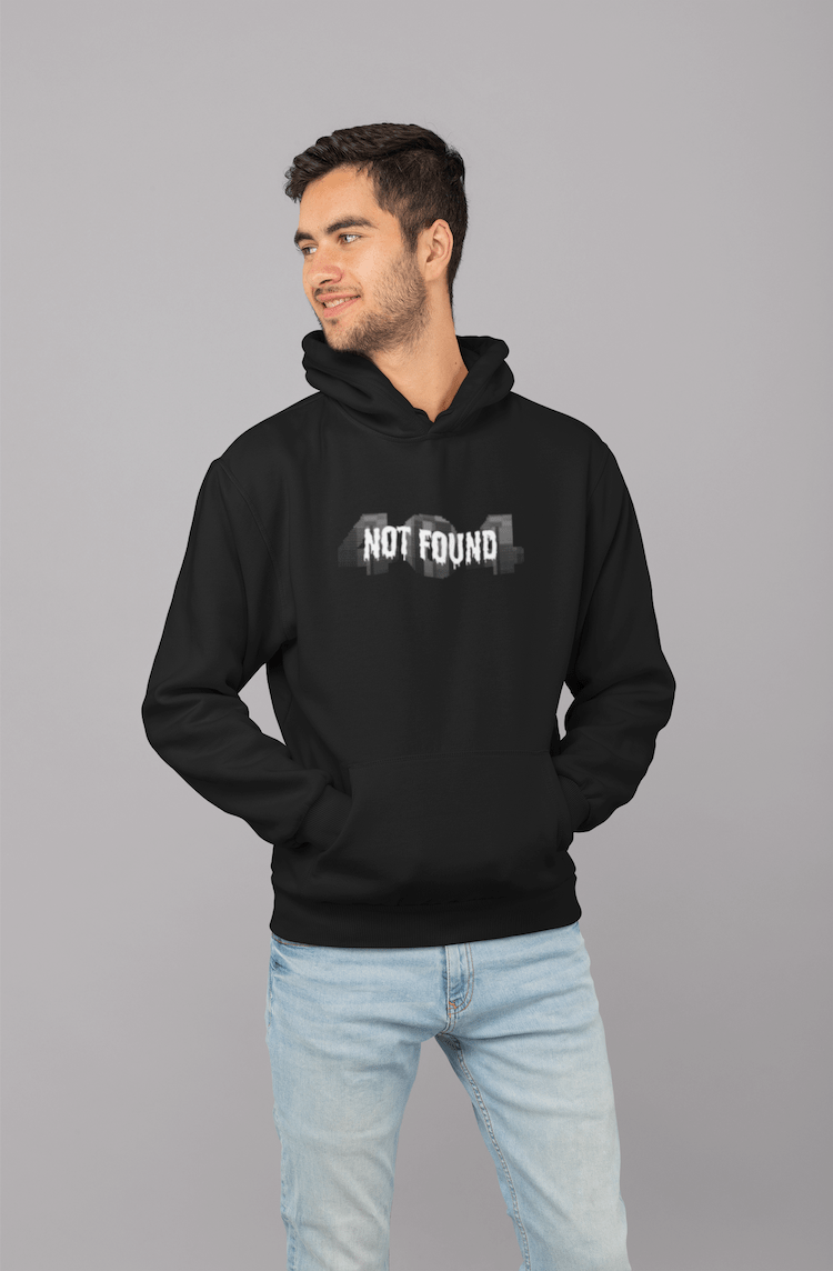 vaultroom 404 NOT FOUND HOODIE Error 404 Human Not Found sorry