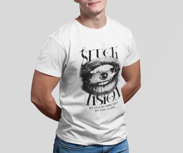 Stuck Vision – Unisex 100% Cotton Graphic T-Shirt